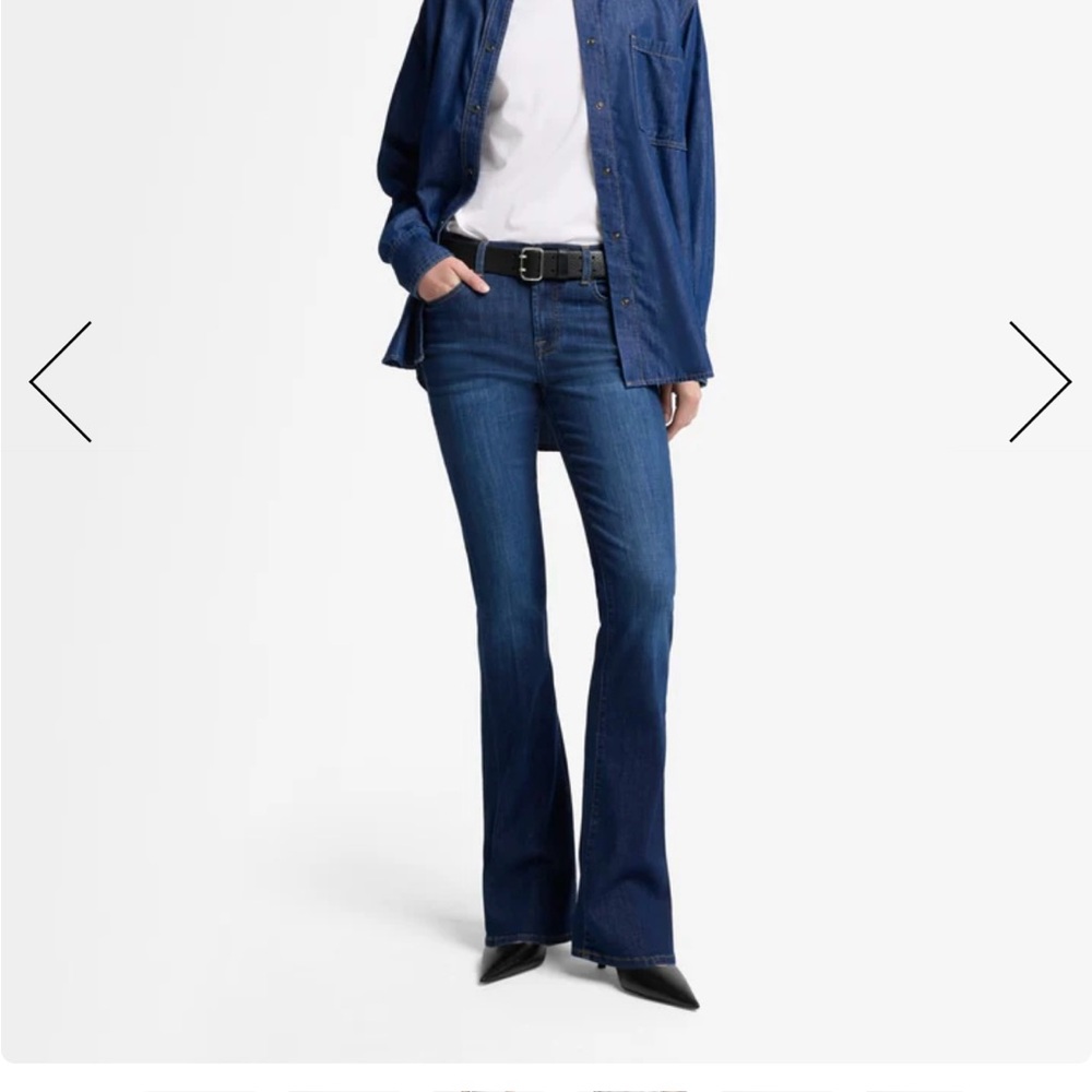 7 For All Mankind “Blair”  Blue Boot Cut Jeans -25